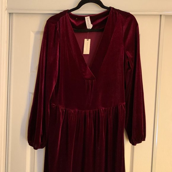 Anthro/Amadi Greta Velvet Dress, Sz M, NWT - Picture 5 of 9